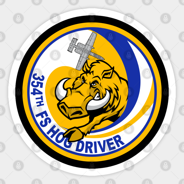 354th FS Hog Driver Sticker by MBK